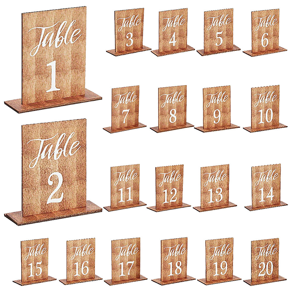Outdoor Furniture Designer - 20pcs Elegant Flat Printed Wooden Table