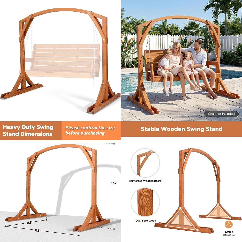 Outdoor Furniture Bench - FT Green AmishMade Porch Glider 1000