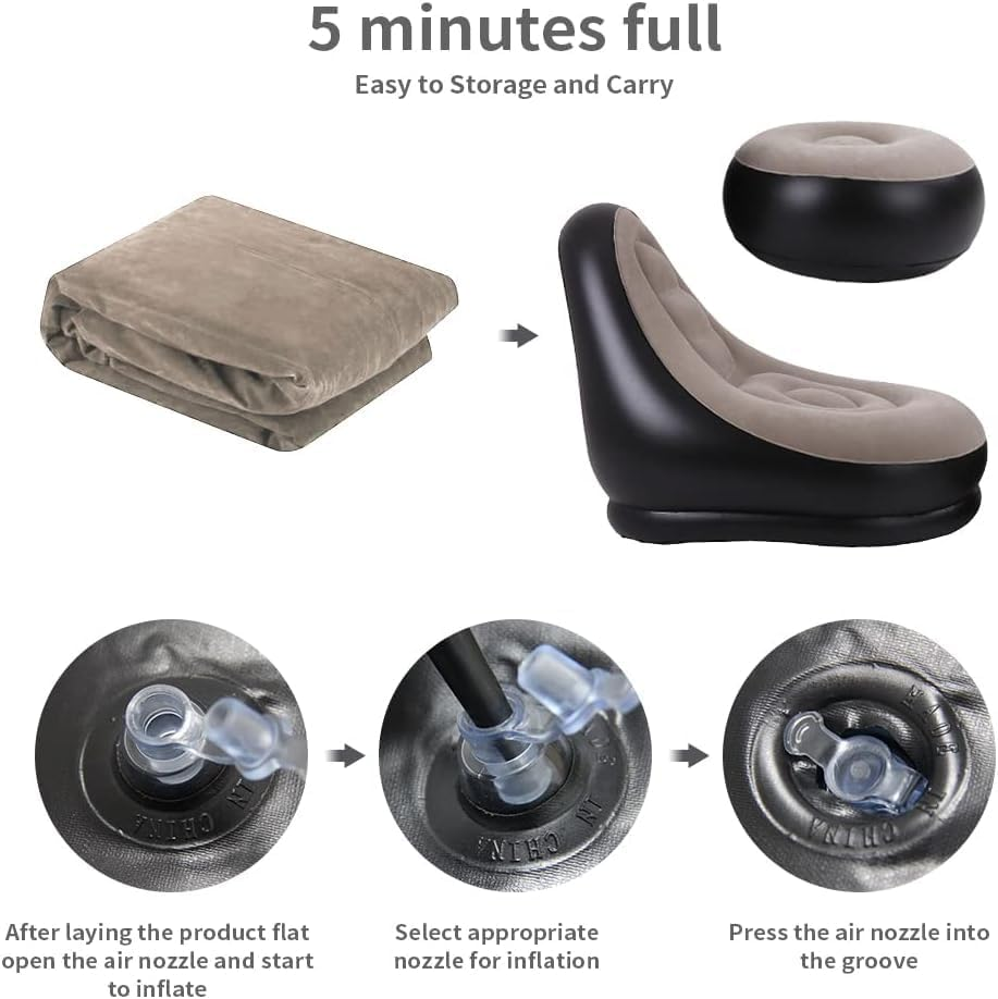 2Pcs Lazy Sofa Inflatable Chai - đánh giá và giá Outdoor Furniture Designer