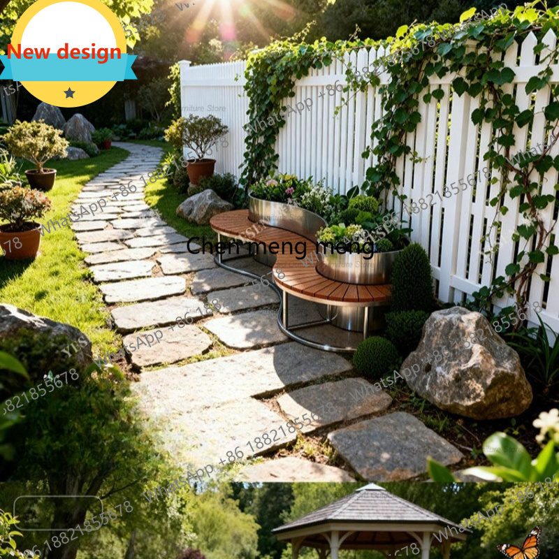 D80 Stainless Steel Flower Box - đánh giá và giá Outdoor Furniture Bench