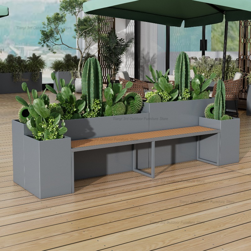 Nordic Stainless Steel Planter - đánh giá và giá Outdoor Furniture Bench