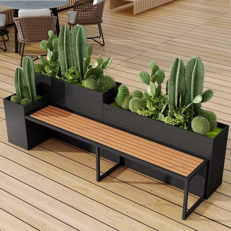 Nordic Stainless Steel Planter - đánh giá và giá Outdoor Furniture Bench