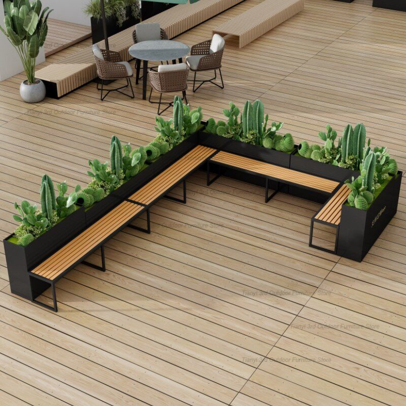 Nordic Stainless Steel Planter - đánh giá và giá Outdoor Furniture Bench