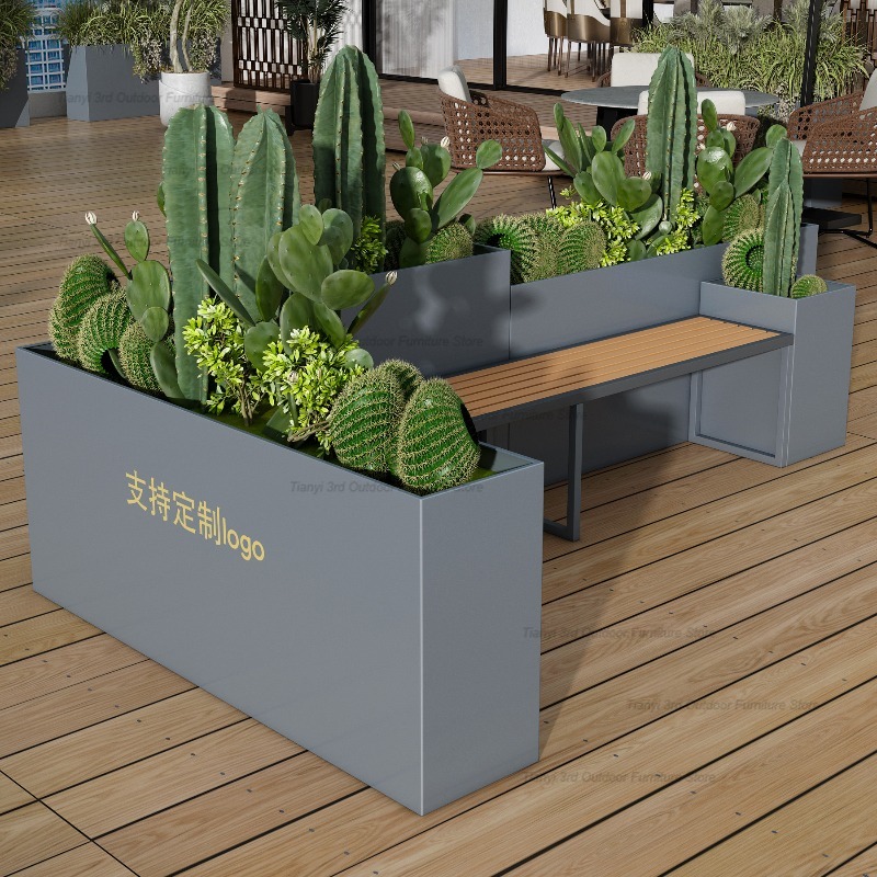 Nordic Stainless Steel Planter - đánh giá và giá Outdoor Furniture Bench