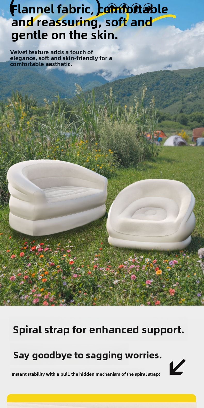 Portable Iatable Sofa for Cam  - đánh giá và giá Outdoor Furniture Designer