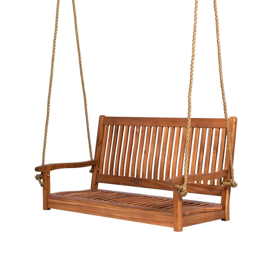 5ft Acacia Wood Porch Swing We - đánh giá và giá Outdoor Furniture Bench