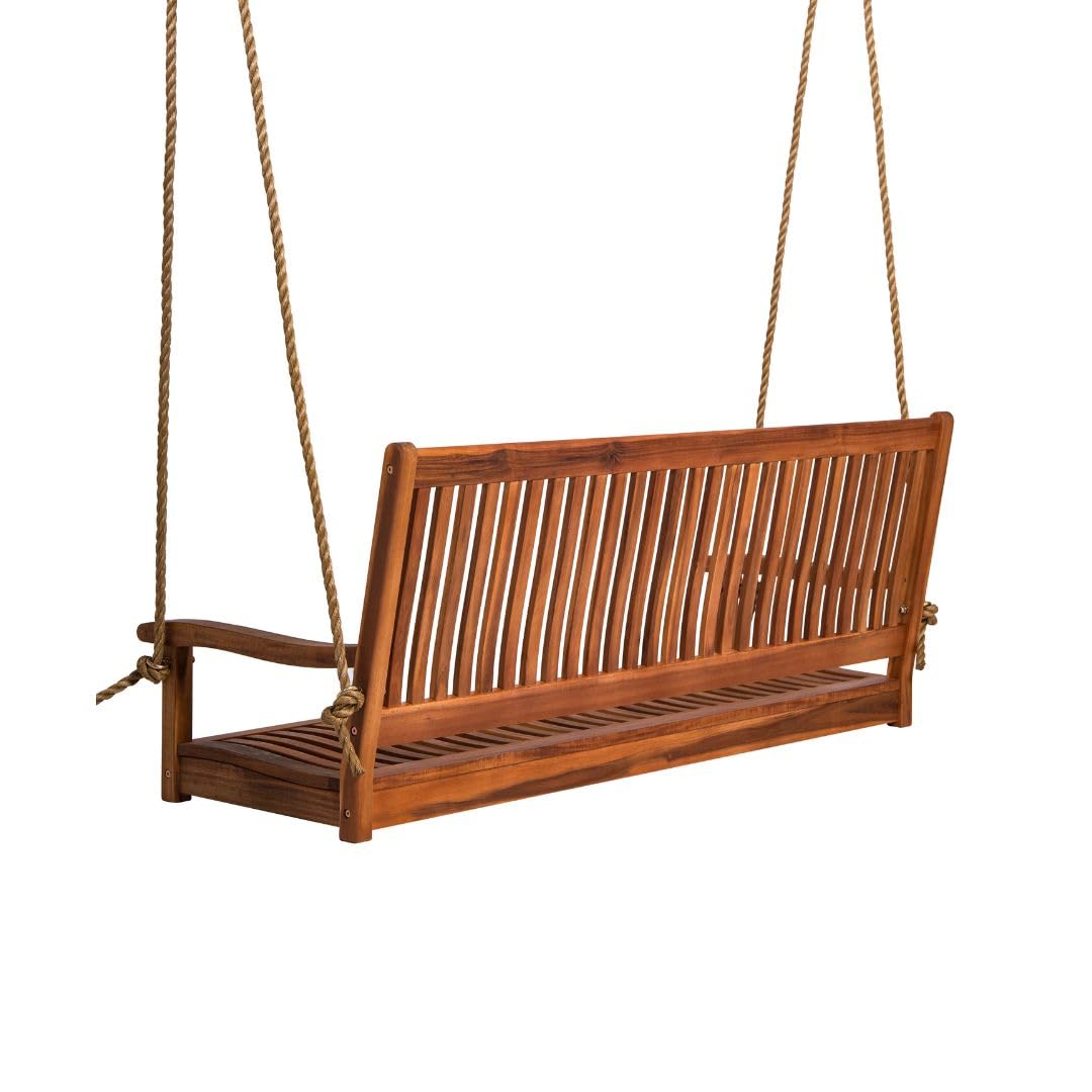 5ft Acacia Wood Porch Swing We - đánh giá và giá Outdoor Furniture Bench