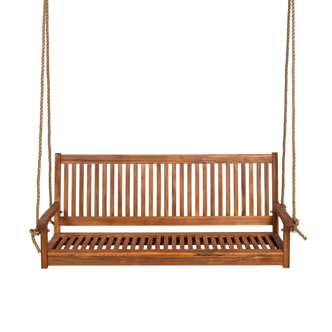 5ft Acacia Wood Porch Swing We - đánh giá và giá Outdoor Furniture Bench