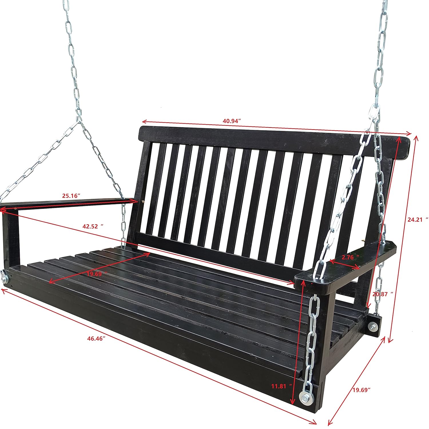 Heavy Duty 880LBS Wooden Porch - đánh giá và giá Outdoor Furniture Bench