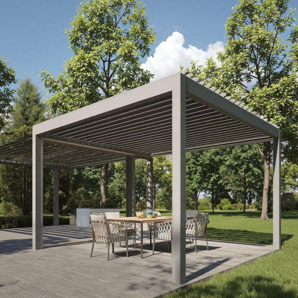 Villa Fashion Rust Proof Alumi - đánh giá và giá Outdoor Furniture Gazebo